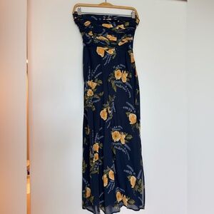 Floral Navy Maxi Dress